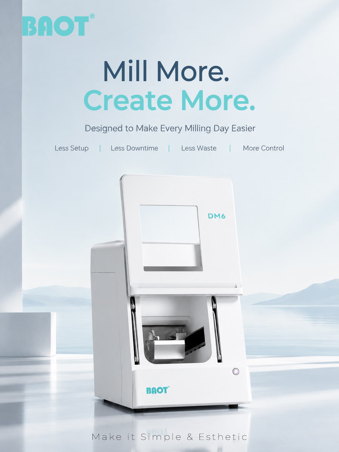 BAOT DM6 5-axis dental milling machine for efficient digital dental restorations BAOT DM6 5-axis dental milling machine for efficient digital dental restorations