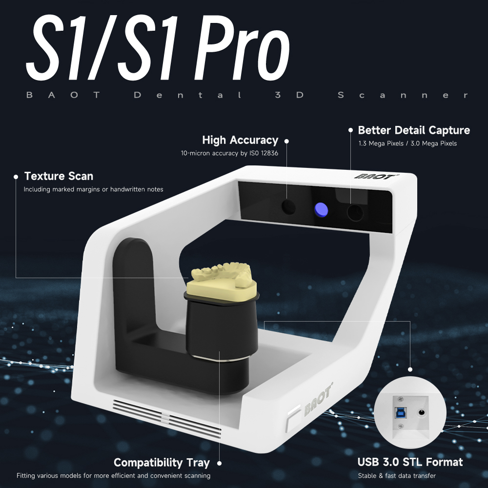 Dental 3D Scanner Machine Lower Jaw Scan